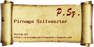 Pirnaga Szilveszter névjegykártya